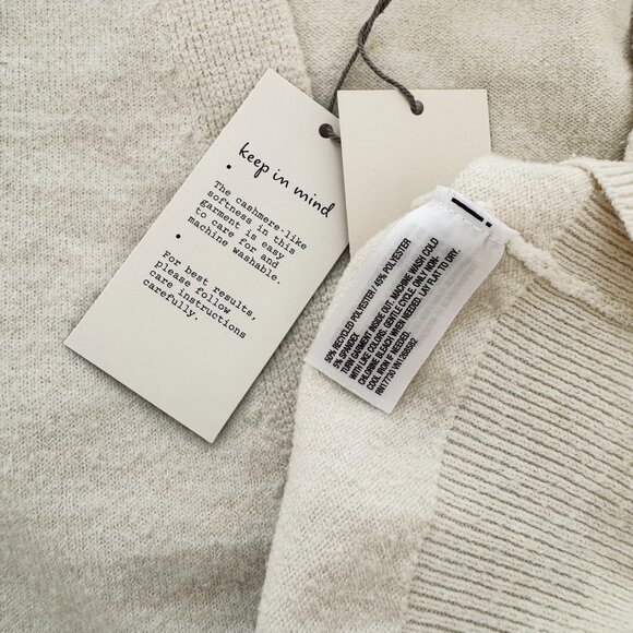 A New Day Target off white cream vneck button cardigan NEW NWT size L large - Picture 3 of 5